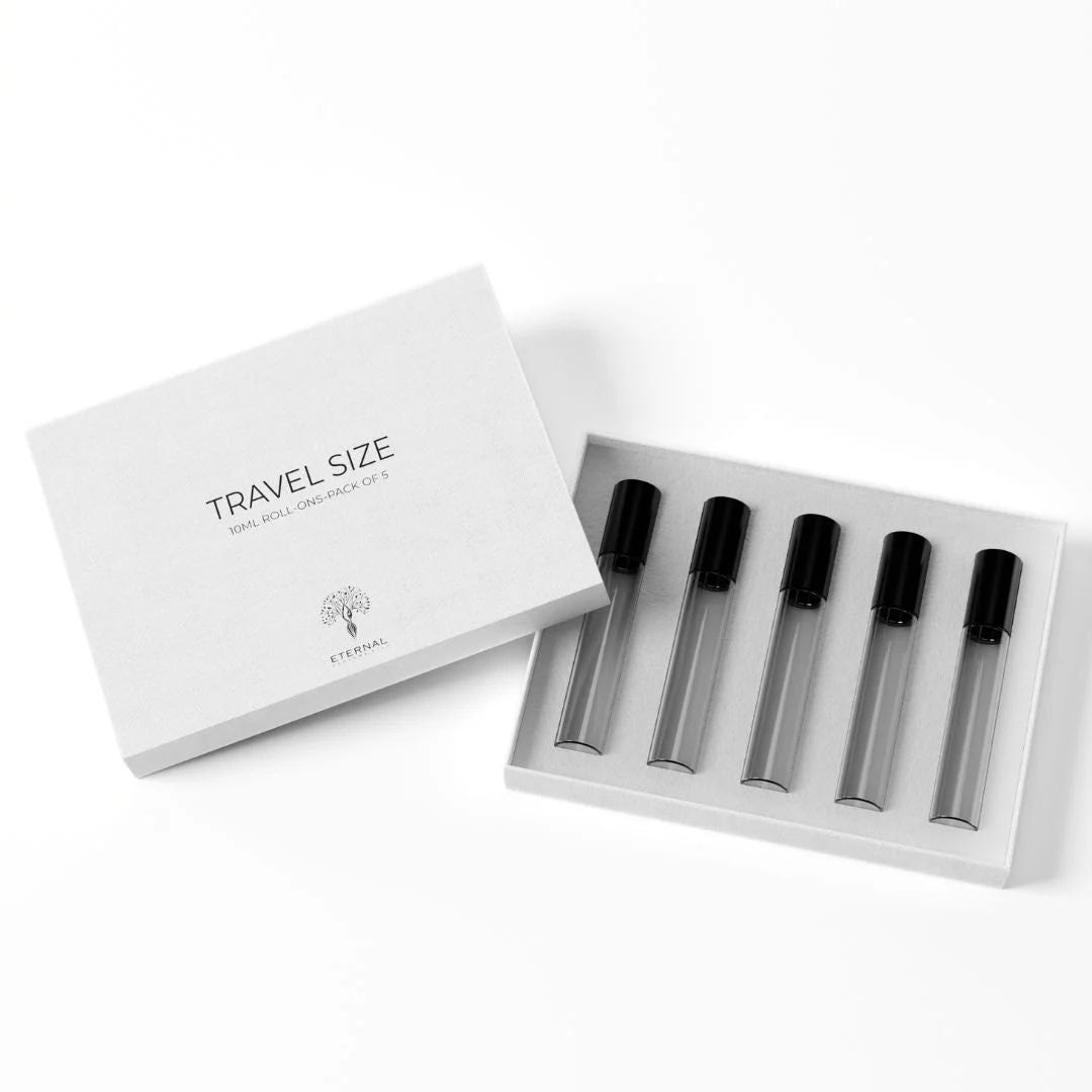Travel Size – Pack of 5 Empty Bottles (10ml Roll-Ons) - Image 3